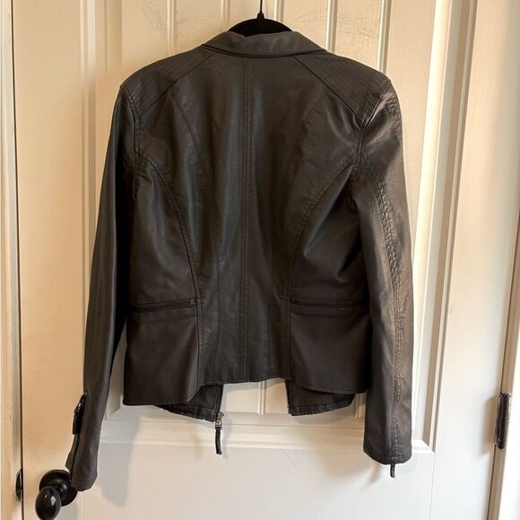 Blank NYC Charcoal Gray Vegan Leather Jacket - Picture 2 of 11